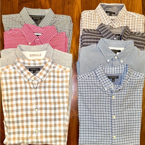 Pack of 8 Banana Republic Button-up Shirts - Picture 1 of 3